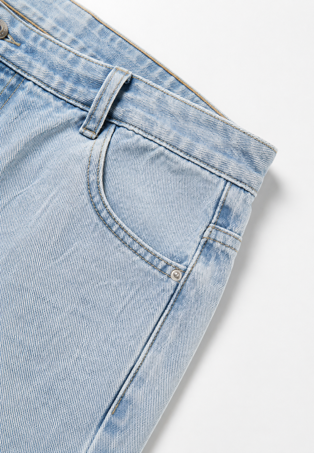 Damenjeans mit niedriger Leibhöhe, weitem Bein und langer Passform – Kerstin