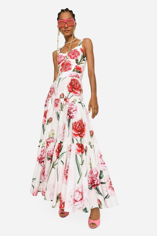 Alana Maxi-Set imprimé avec bretelles dégradées