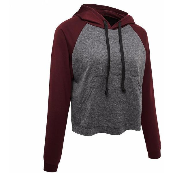 Allysia - Sweat à capuche style jersey