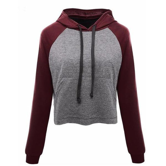 Allysia - Sweat à capuche style jersey