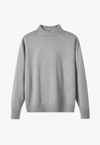 Wollpullover mit Rollkragen und Rippbündchen – Benoît