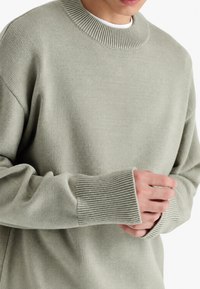 Wollpullover mit Rollkragen und Rippbündchen – Benoît