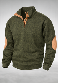 Herrenpullover mit Rollkragen und Knöpfen – James