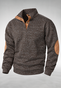 Herrenpullover mit Rollkragen und Knöpfen – James