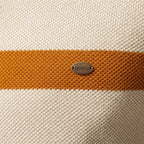 Strickpullover mit halbem Reißverschluss und Streifen – Aurel