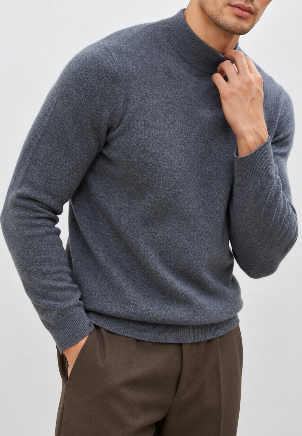 Feinstrickpullover mit Stehkragen – Émeric