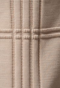 Pull homme à col rond, maille texturée avec lignes en relief - Silas