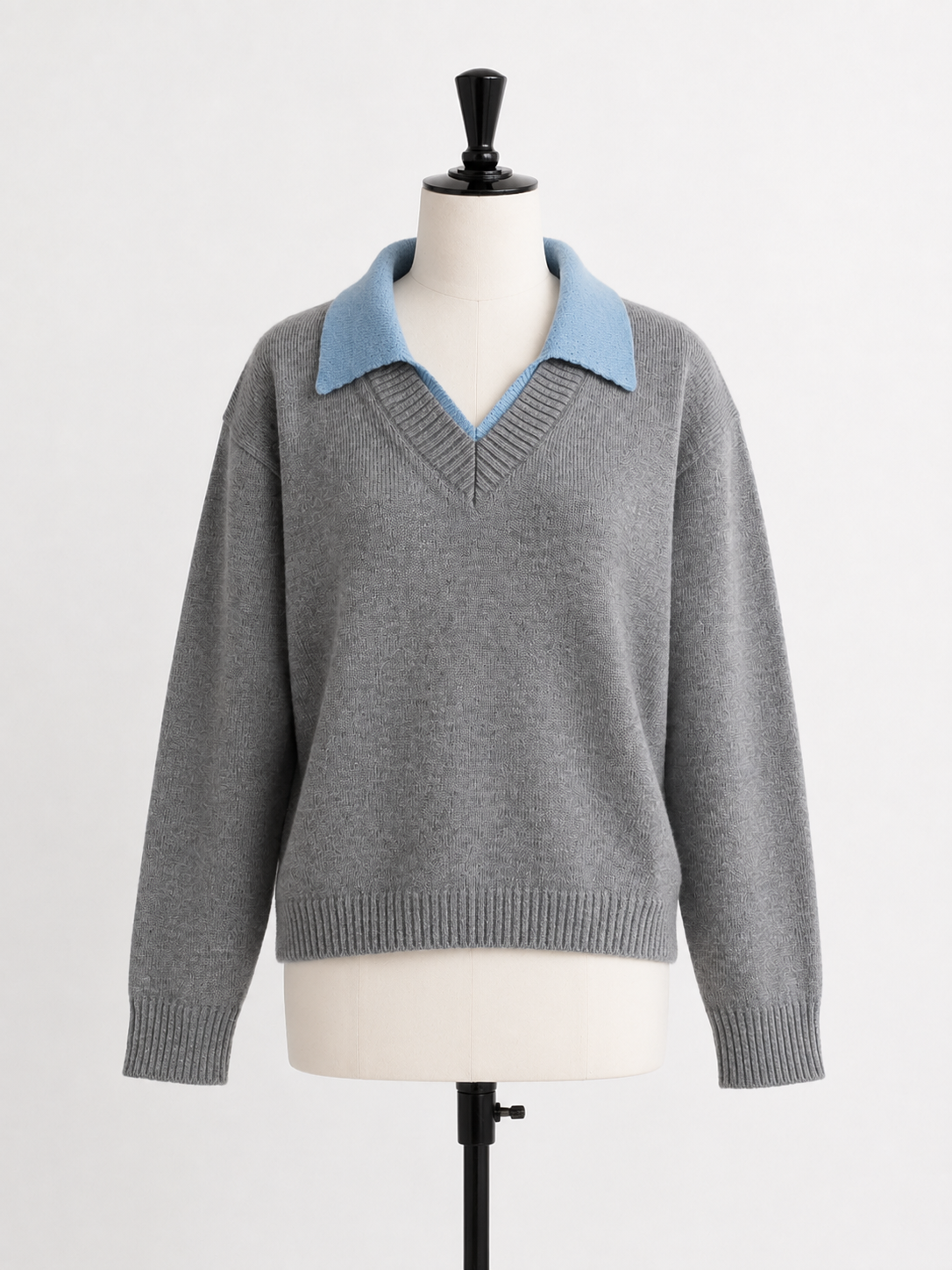 Strickpullover mit Hemdkragen für Damen – Tilda