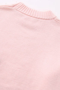 Pull femme ample, maille unie, col rond - Rieke