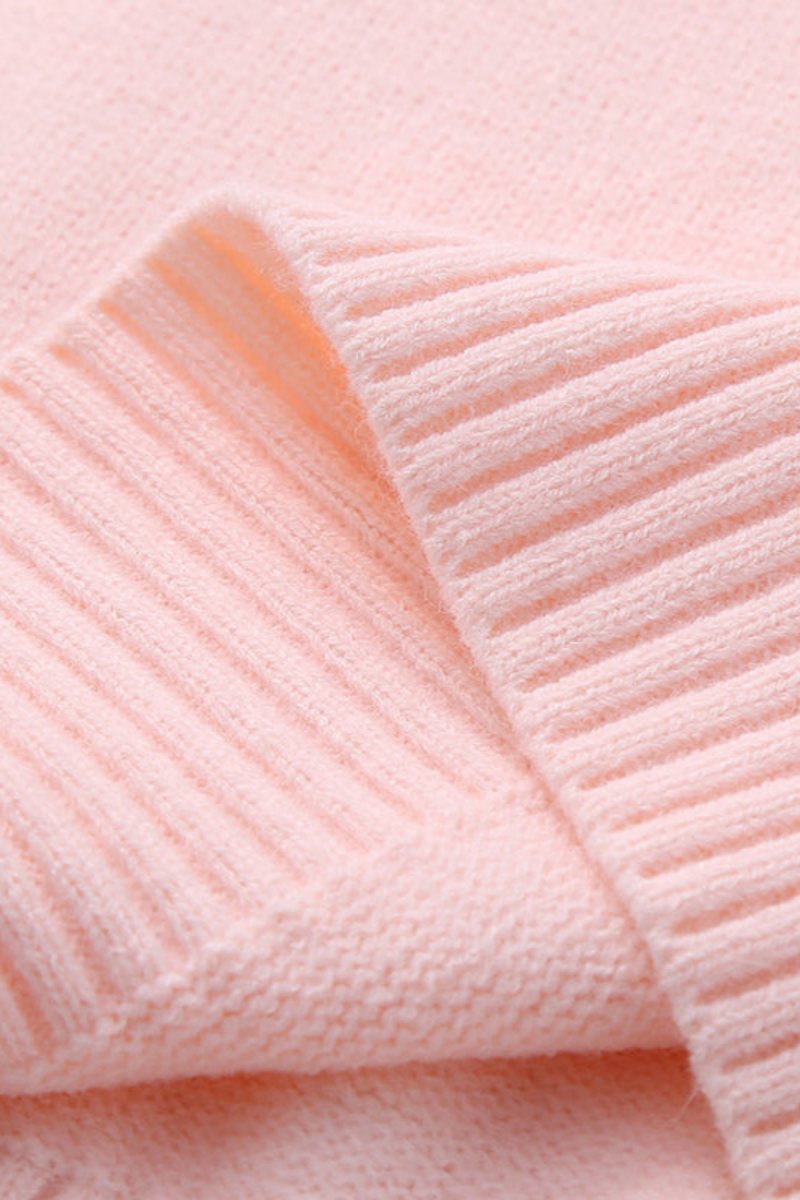Lockerer Damenpullover aus glatt gestricktem Strick mit Rundhalsausschnitt – Rieke