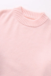 Pull femme ample, maille unie, col rond - Rieke