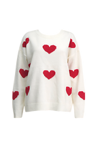 Oversize-Strickpullover mit Herzchen – Barissa