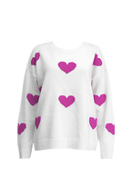Oversize-Strickpullover mit Herzchen – Barissa