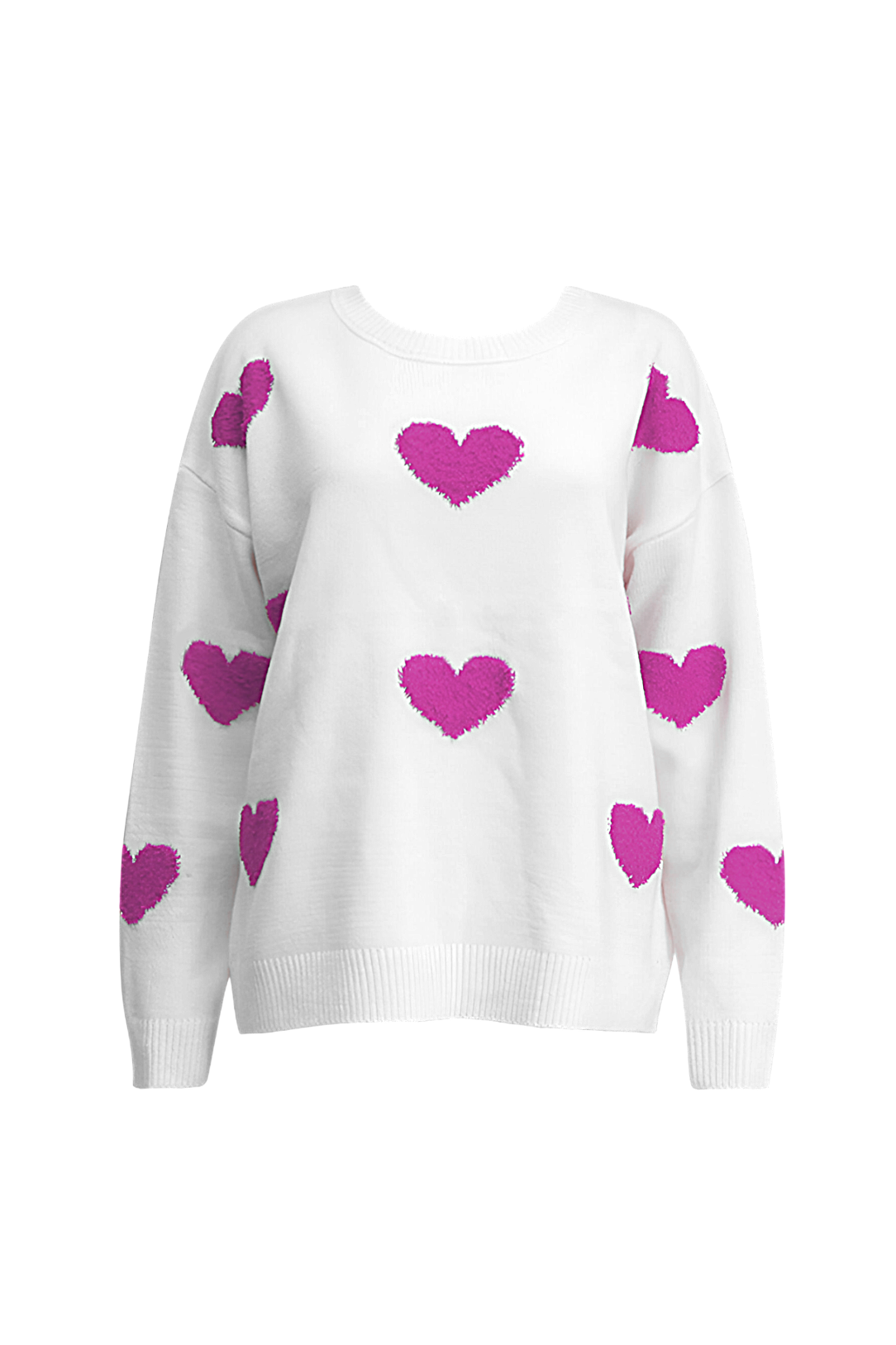 Oversize-Strickpullover mit Herzchen – Barissa