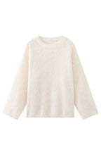 Oversize-Pullover für Damen mit Rundhalsausschnitt und überschnittenen Schultern – Hanna