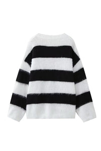 Pull oversize pour femme, col rond, épaules tombantes - Hanna