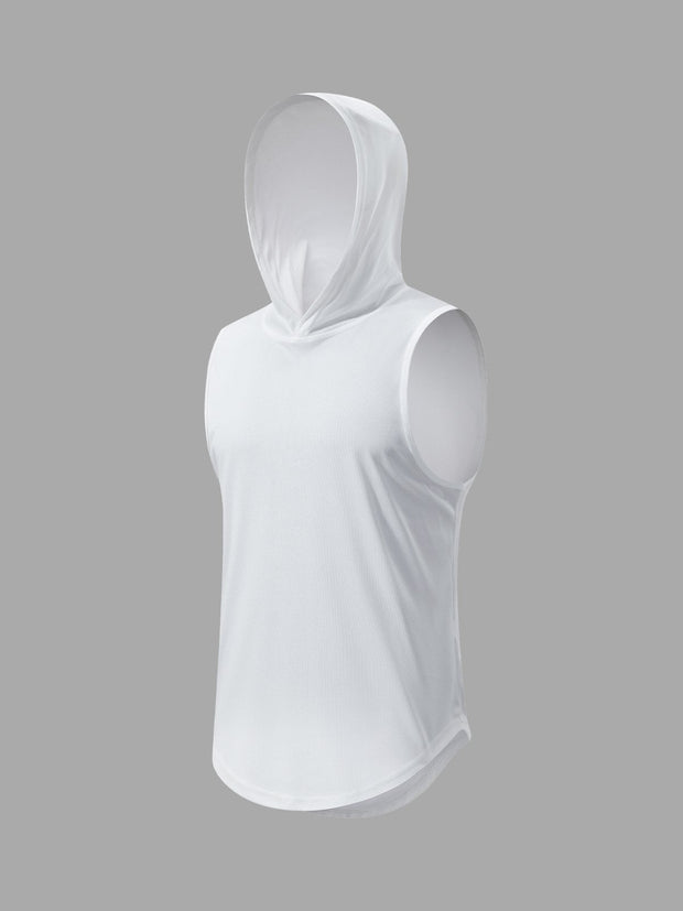 T-shirt sans manches à capuche