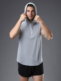T-shirt sans manches à capuche