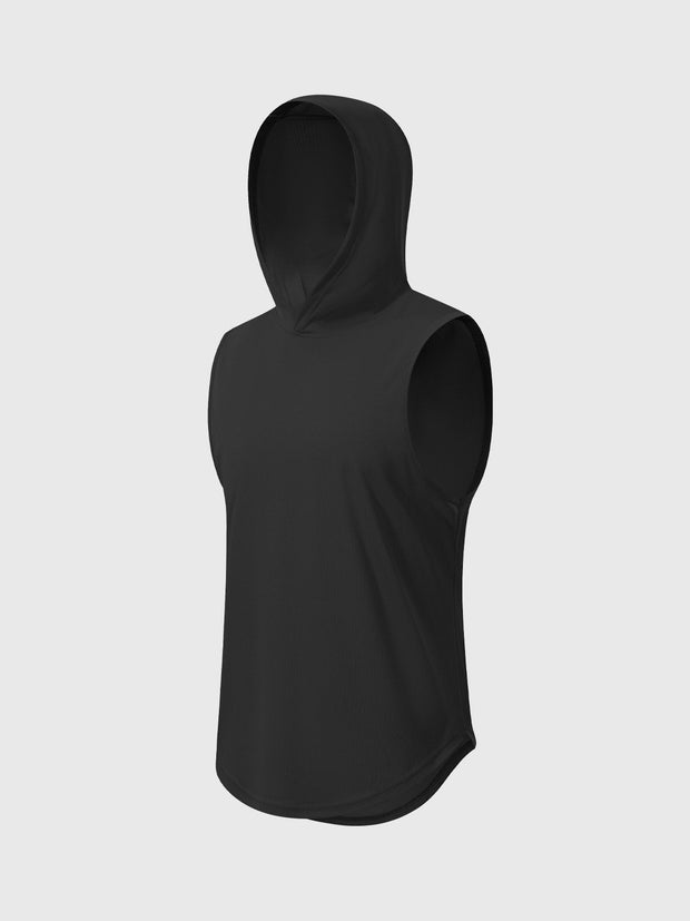 T-shirt sans manches à capuche