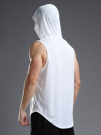 T-shirt sans manches à capuche