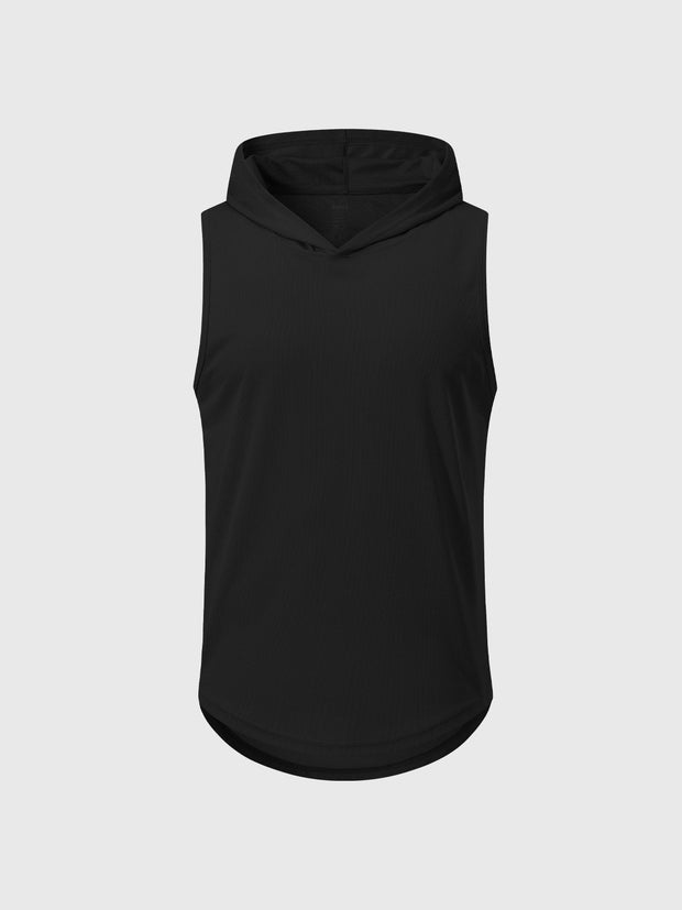 T-shirt sans manches à capuche