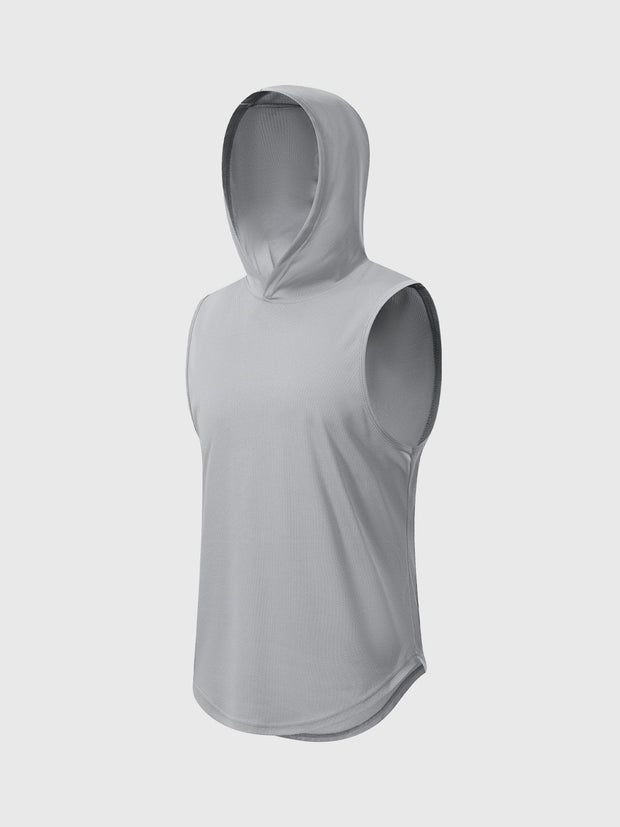 T-shirt sans manches à capuche