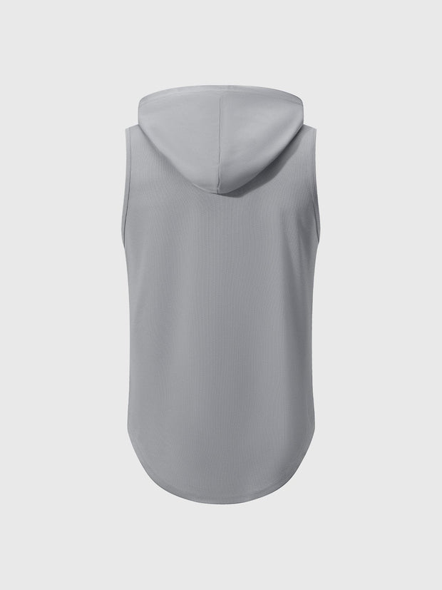 T-shirt sans manches à capuche