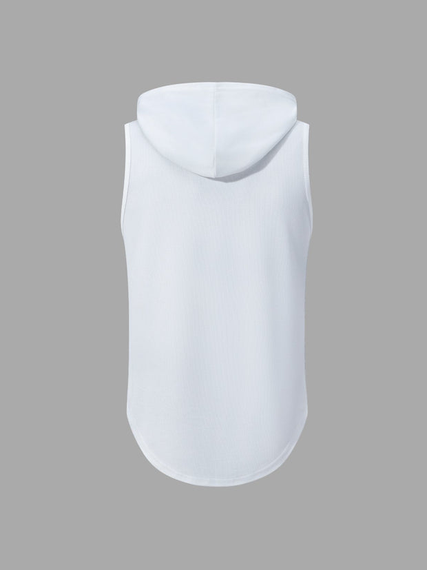 T-shirt sans manches à capuche
