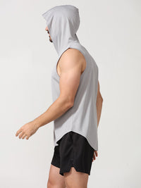T-shirt sans manches à capuche