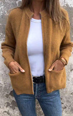 Marcia - Kuschelige Zip-Strickjacke – Komfort und Stil in Einem