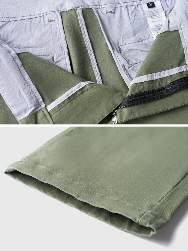 Pantalon chino pour homme de haute qualité, extensible, en coton mélangé facile d'entretien