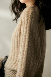 Maly Pull tricoté à col en V