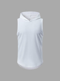 T-shirt sans manches à capuche
