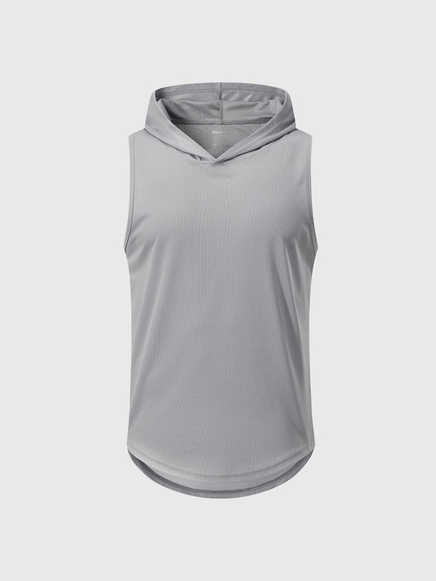 T-shirt sans manches à capuche