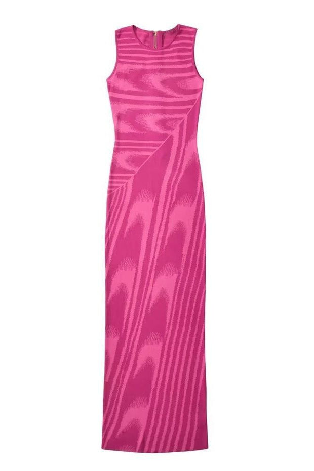 Kay Maxi robe en tricot avec col rond