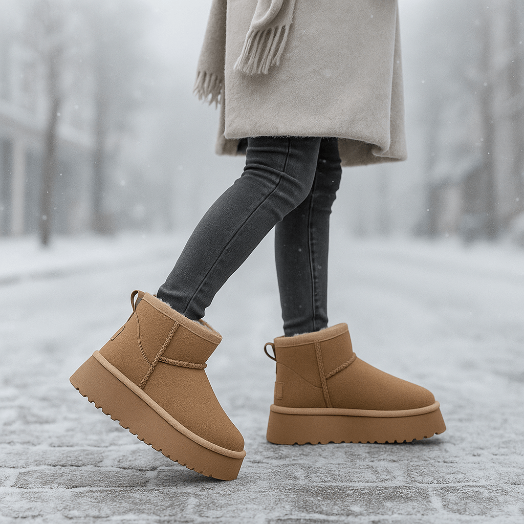 Damen-Stiefeletten mit Wildleder-Effekt - Nalvine