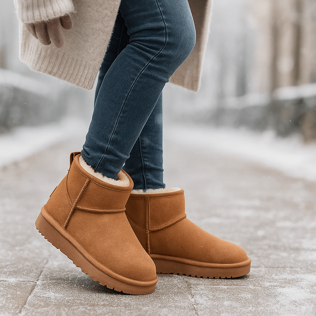 Damen-Stiefeletten mit Wildleder-Effekt - Nalvine