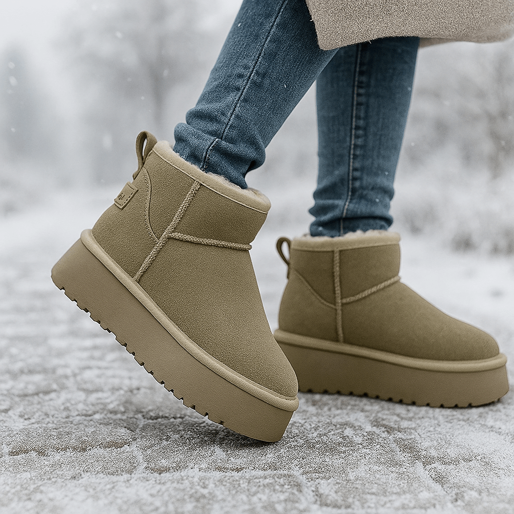 Damen-Stiefeletten mit Wildleder-Effekt - Nalvine