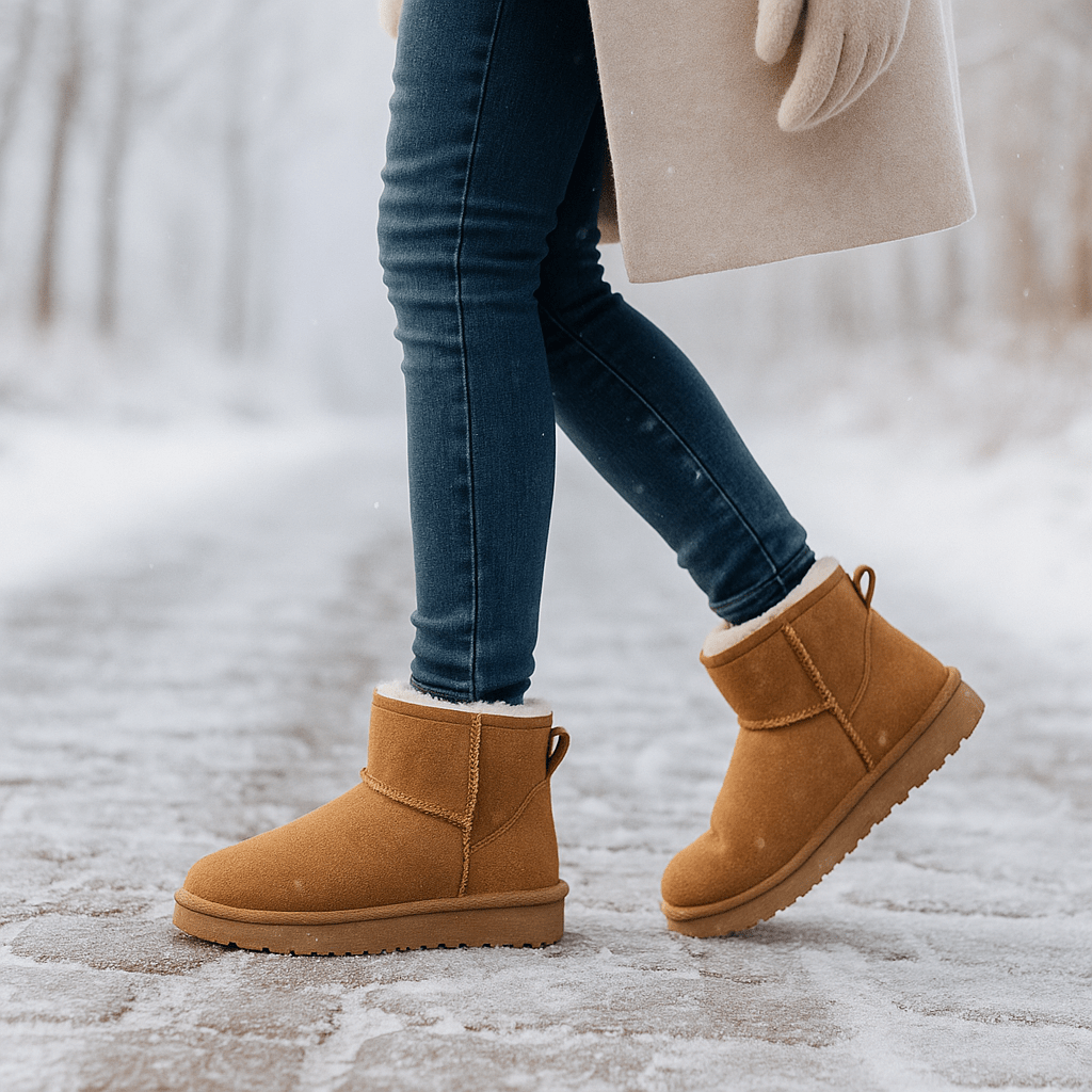 Damen-Stiefeletten mit Wildleder-Effekt - Nalvine