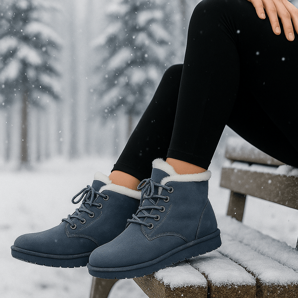 Winterstiefel mit Samtbezug - Alvine