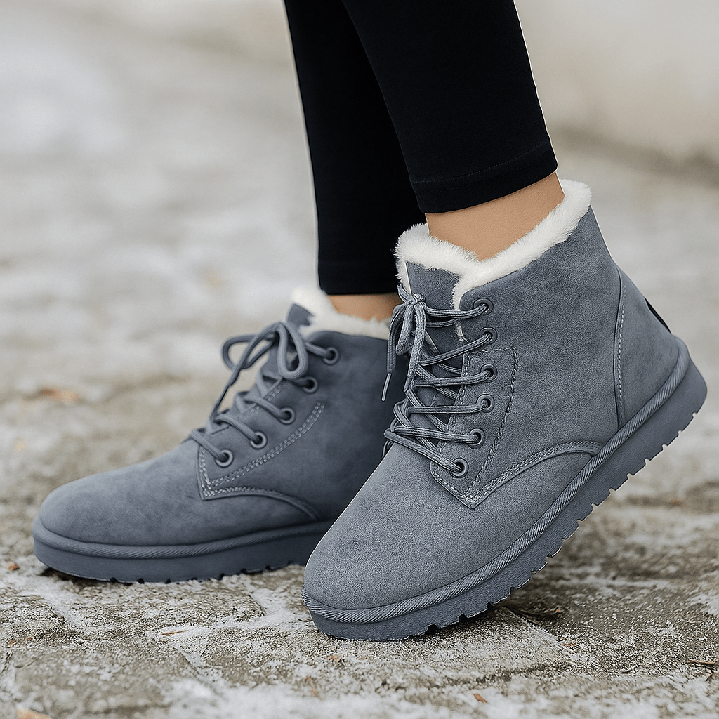 Winterstiefel mit Samtbezug - Alvine
