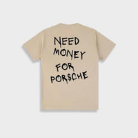 Marlon - T-shirt en coton vintage 'Need Money For Porsche' pour homme