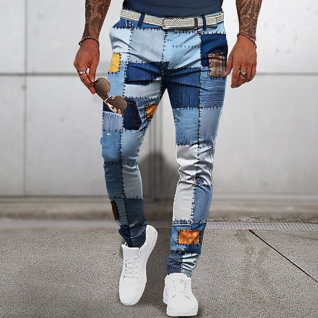 Veronto - Patchwork classique de pantalons d'été pour hommes