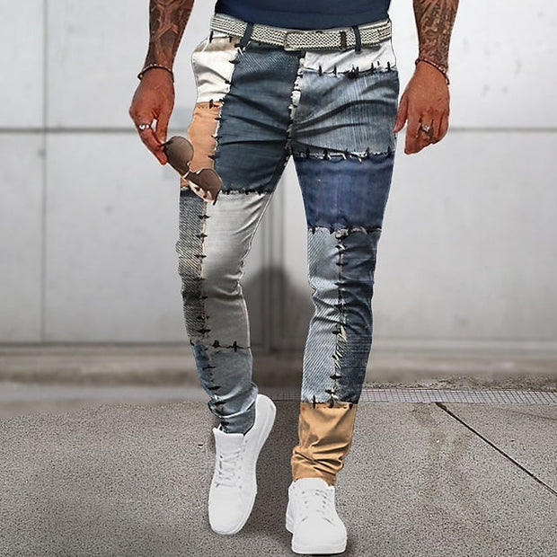 Veronto - Patchwork classique de pantalons d'été pour hommes