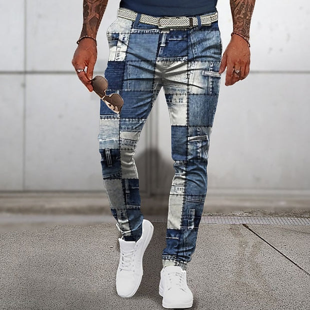 Veronto - Patchwork classique de pantalons d'été pour hommes