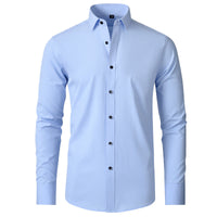 Adrian - Elégante chemise d'été infroissable pour hommes, facile d'entretien et élégante