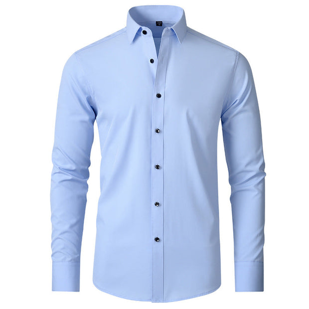 Adrian - Elégante chemise d'été infroissable pour hommes, facile d'entretien et élégante