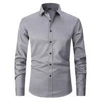 Adrian - Elégante chemise d'été infroissable pour hommes, facile d'entretien et élégante