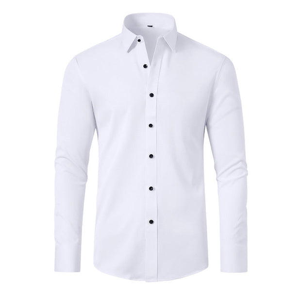 Adrian - Elégante chemise d'été infroissable pour hommes, facile d'entretien et élégante