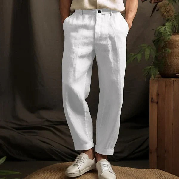 Jonas pantalon en lin hommes - Léger et respirant